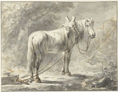 Horse for a Sled, Facing Right by Dirk Langendijk