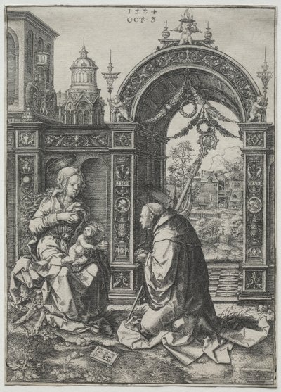 The Vision of St. Bernard, 1524 by Dirk Vellert