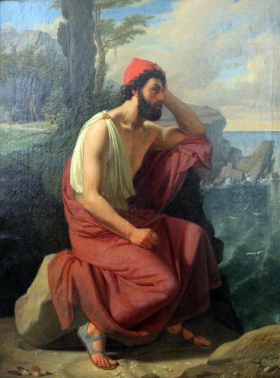 Odysseus on the Island of Calypso by Ditlev Blunck