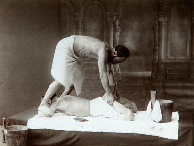 The Oriental bath. Massage by Dmitri Ivanovich Yermakov