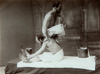 The Oriental bath. Massage by Dmitri Ivanovich Yermakov