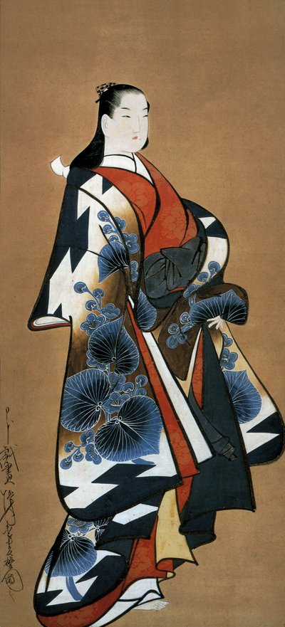Japanese courtesan, c. 1705-1715 by Dohan Kaigetsudo