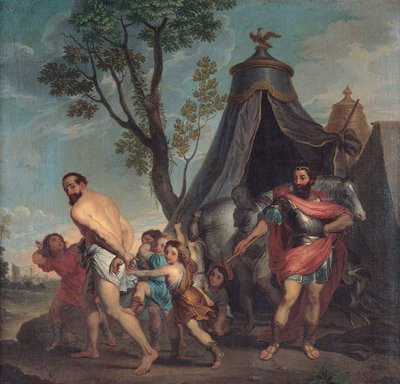Camillus and the Schoolmaster of Falerii by Domenico Corvi
