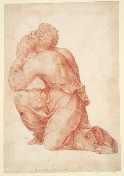 Kneeling Man by Domenico Beccafumi