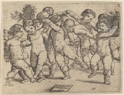 Twelve Children Dancing by Domenico Campagnola