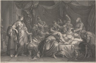 Andromache Bewailing the Death of Hector by Domenico Cunego