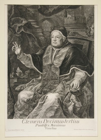 Pope Clement XIII by Domenico Cunego