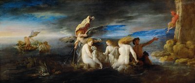 Hero Mourning the Dead Leander by Domenico Fetti or Feti