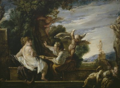 Vertumnus and Pomona, c.1621-23 by Domenico Fetti or Feti
