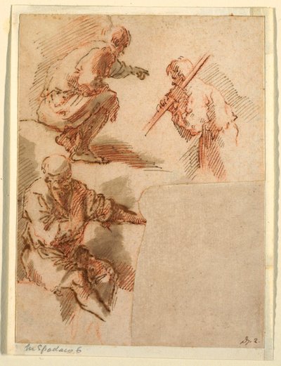 Three Men by Domenico Gargiulo, called Micco Spadaro