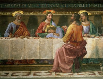 Detail from the Last Supper (detail) by Domenico Ghirlandaio