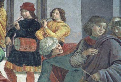 Musicians, from the Marriage of the Virgin by Domenico Ghirlandaio