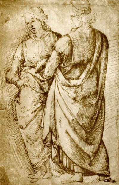 Two Garment Studies by Domenico Ghirlandaio