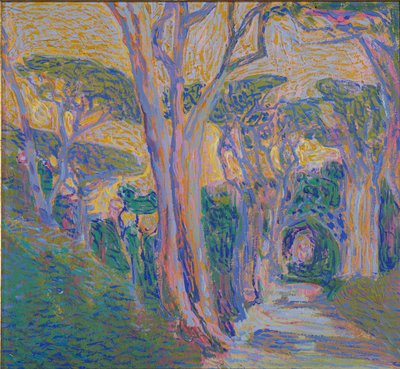 Pine forest in Portofino, c.1920 by Domenico Guerello
