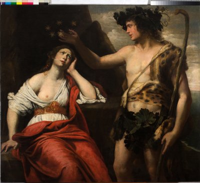 Bacchus and Ariadne by Domenico Il Sarzana Fiasella