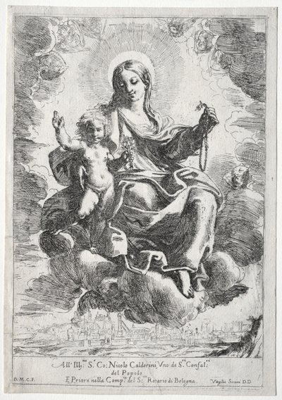 Madonna of the Rosary by Domenico Maria Canuti