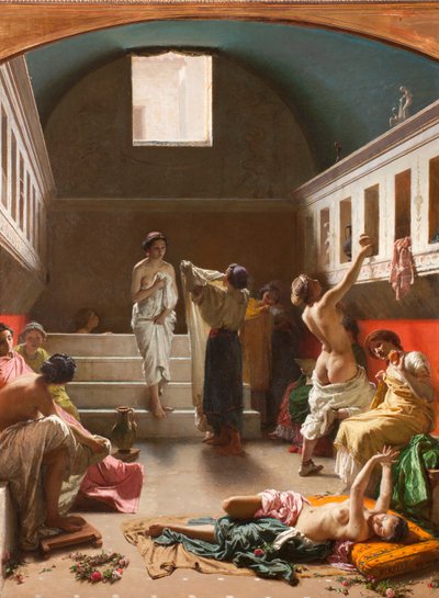 The Baths of Pompeii by Domenico Morelli