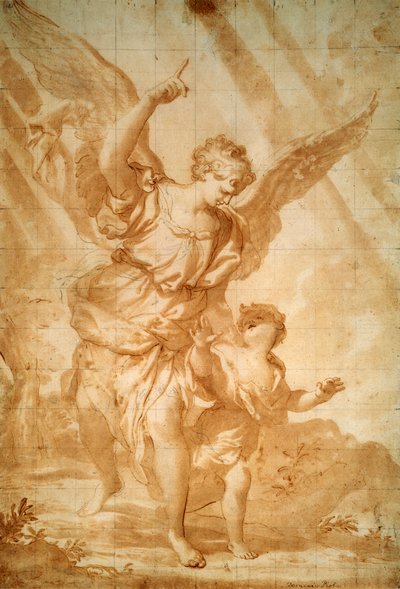 Guardian Angel by Domenico Piola I