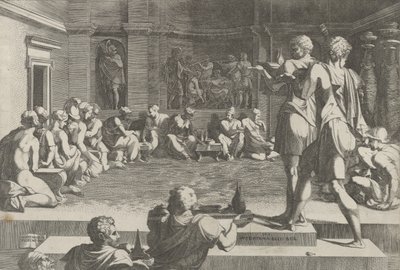 The Banquet of Alexander by Domenico del Barbiere