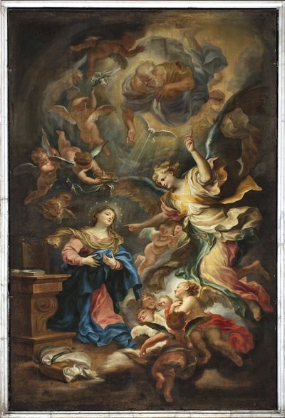 Annunciation by Domenico the Elder Piola