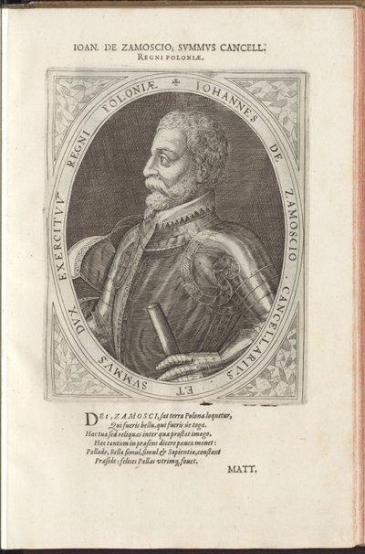 Hetman Jan Zamoyski by Dominicus or Custodis Custos