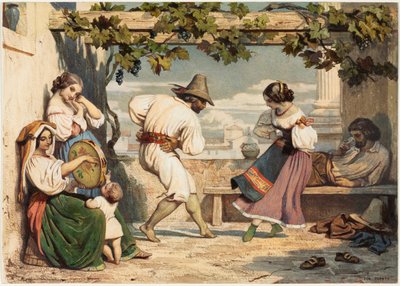 La Saltarelle by Dominique Louis Papety