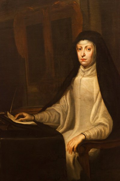 Mariana of Austria (detail) by Don Juan Carreno de Miranda