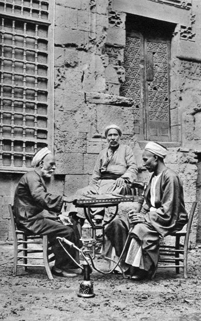 Men relaxing, Cairo, Egypt by Donald McLeish