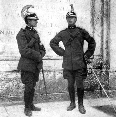 Two Italian Dragoons, 1922 by Donald McLeish