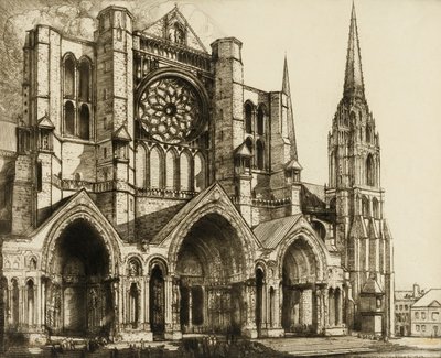 Chartres, North Portal by Donald Shaw MacLaughlan