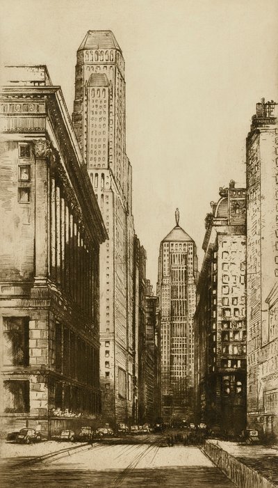Chicago, the Heart of Chicago (Evening) by Donald Shaw MacLaughlan