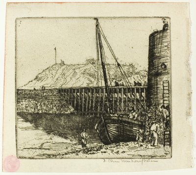 La Passerelle, Boulogne by Donald Shaw MacLaughlan