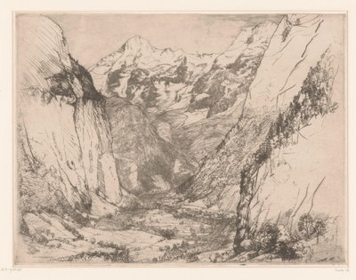 Lauterbrunnen Valley by Donald Shaw MacLaughlan