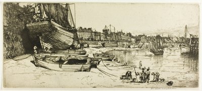 The Port of Boulogne-sur-Mer by Donald Shaw MacLaughlan
