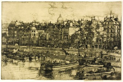 Quai des Grands Augustins, Paris by Donald Shaw MacLaughlan