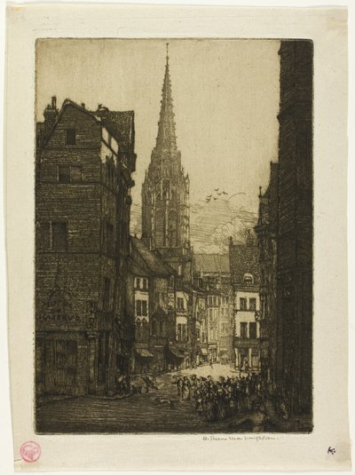 Rue du Chasseur, Rouen by Donald Shaw MacLaughlan