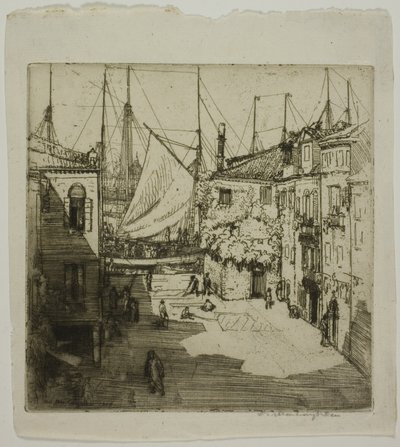 Sail Yard, Venice by Donald Shaw MacLaughlan