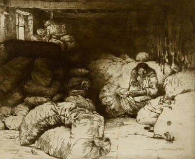 The Sleeping Rag Vendor by Donald Shaw MacLaughlan