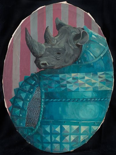 The Rhinoceros, Inspired by Dürer by Donatella Merlo