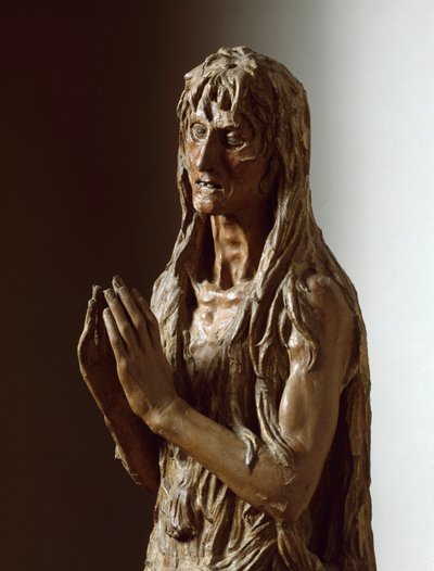 Mary Magdalen (Polychrome wood sculpture) by Donatello