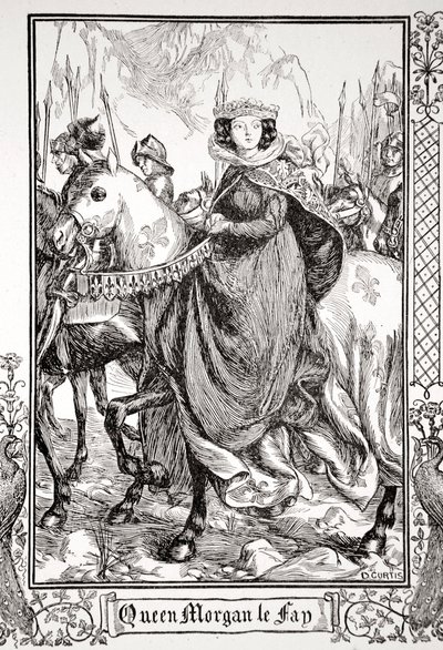 Queen Morgan le Fay, 1905 by Dora Curtis