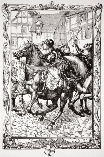 Rushed Upon the Astonished Throng by Dora Curtis