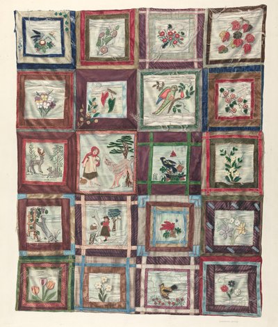 Appliqued Quilt by Dorothea Bates