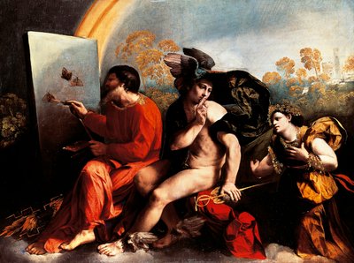 Jupiter and painter by Dosso Dossi