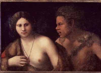 Nymph and Satyr by Dosso Dossi