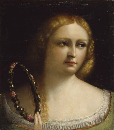 Woman with a Wreath Crown, 1520-25 by Dosso Dossi