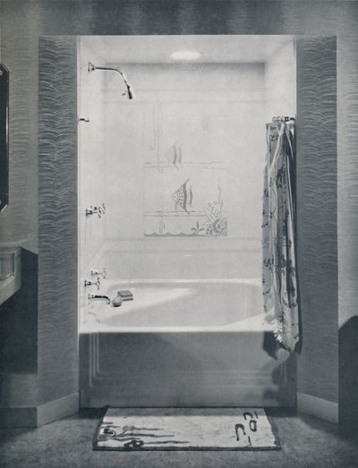 New Four Foot Square Neo-Angle Bath by Drix Duryea