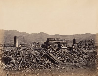 Second Palace at Mitla, Mexico, February 1860 by Désiré Charnay