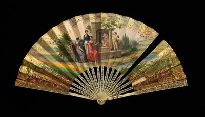 Fan, French, 1820-30 by Dubois