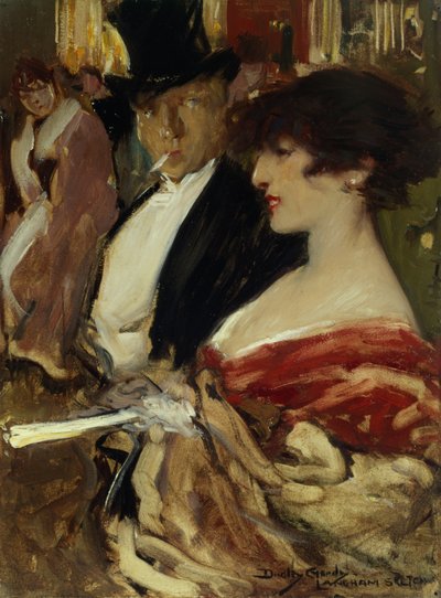 At the Opera by Dudley Hardy